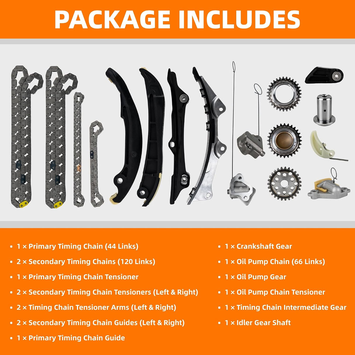 05184364AD Chrysler/Dodge/Jeep/Ram 3.6L VVT OE Timing Chain Kit