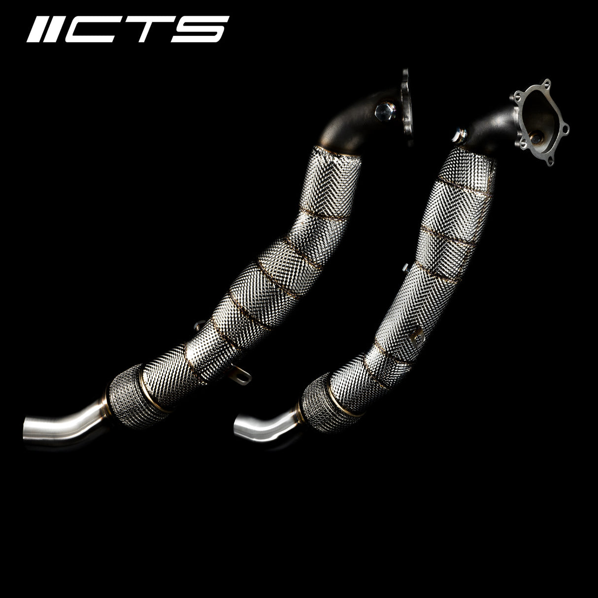 CTS Turbo® (12-19) Audi S6/S7/RS7 C7 4.0L 304SS 3" Downpipe Set with 200 Cell High-Flow Catalytic Converter