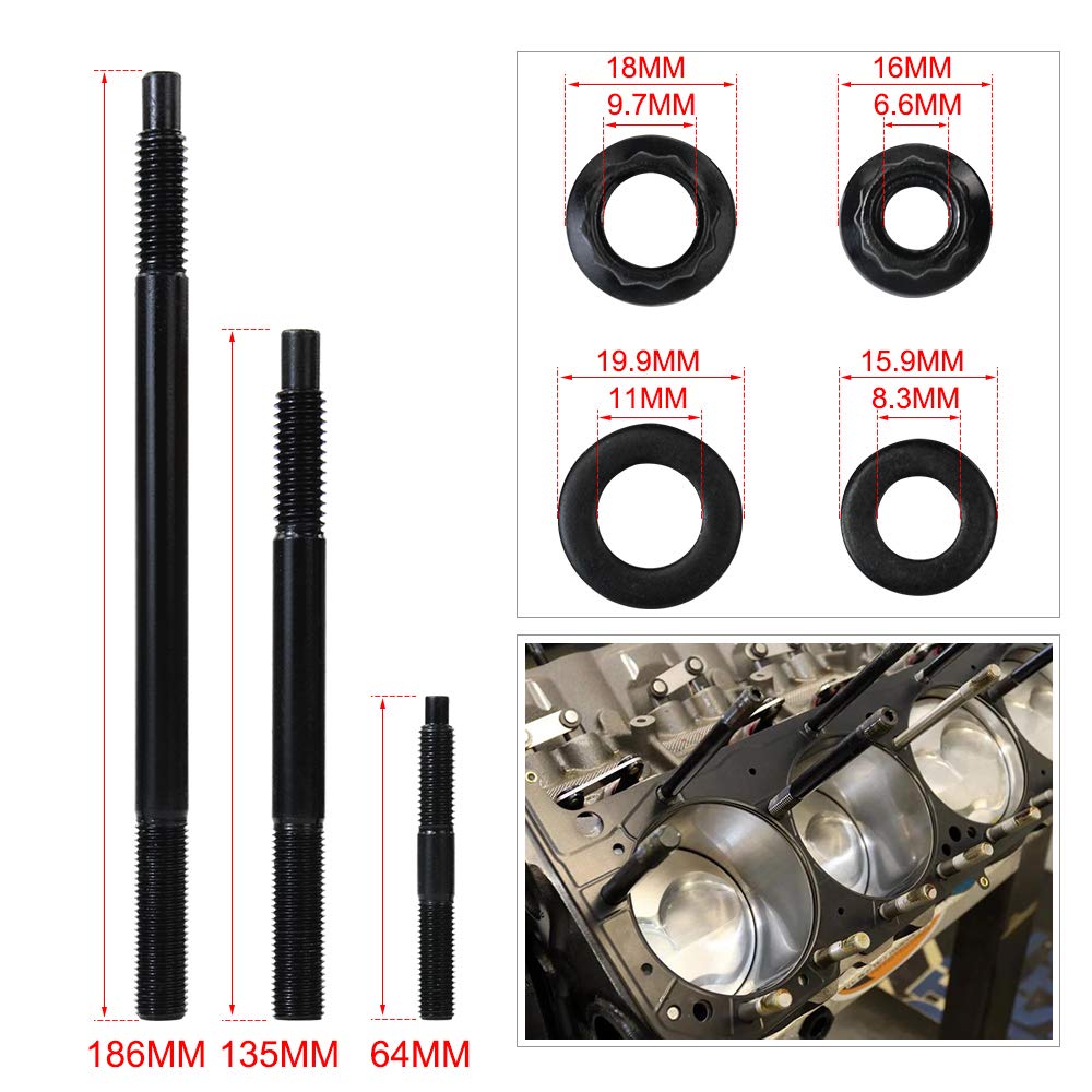 GM LS 4.8L/5.3L/5.7L/6.0L/6.2L 12-Point Cylinder Head Gasket/Studs