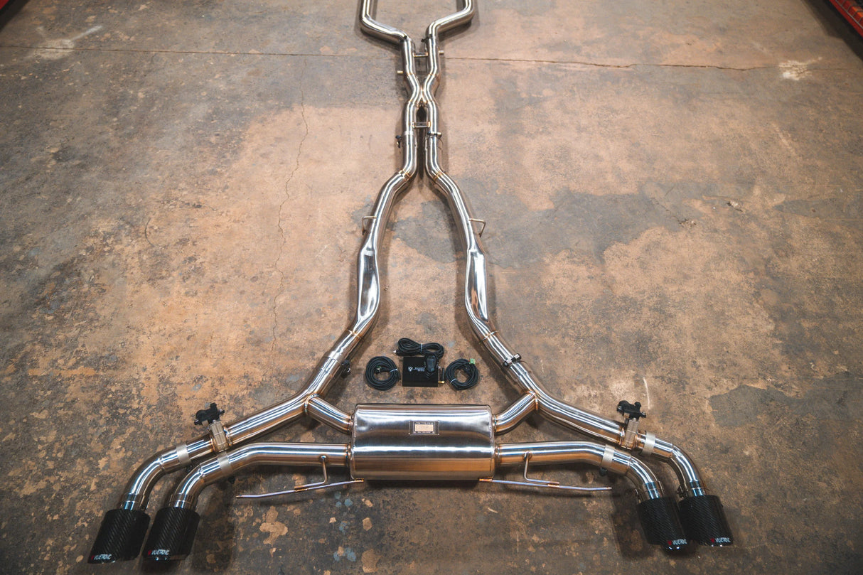 Valvetronic Designs® BMW X5M/X6M F95/F96 Valved Sport Cat-Back Exhaust with 4" OD Tips