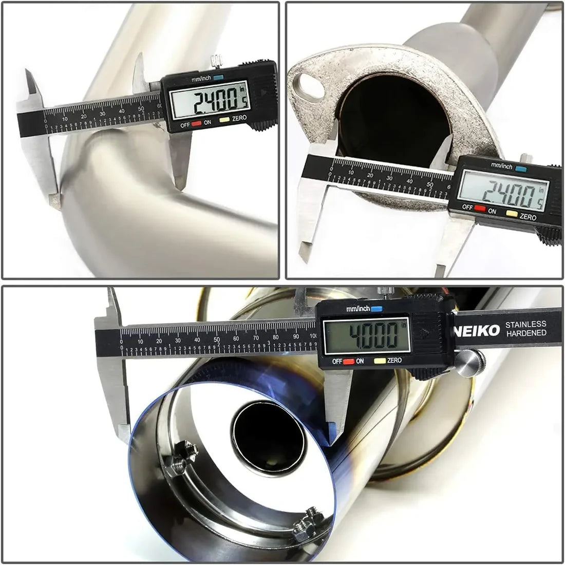 (06-11) Honda Civic 1.8L R18A1 2.25" Cat-Back Exhaust with 4" OD Burnt N1 Tip