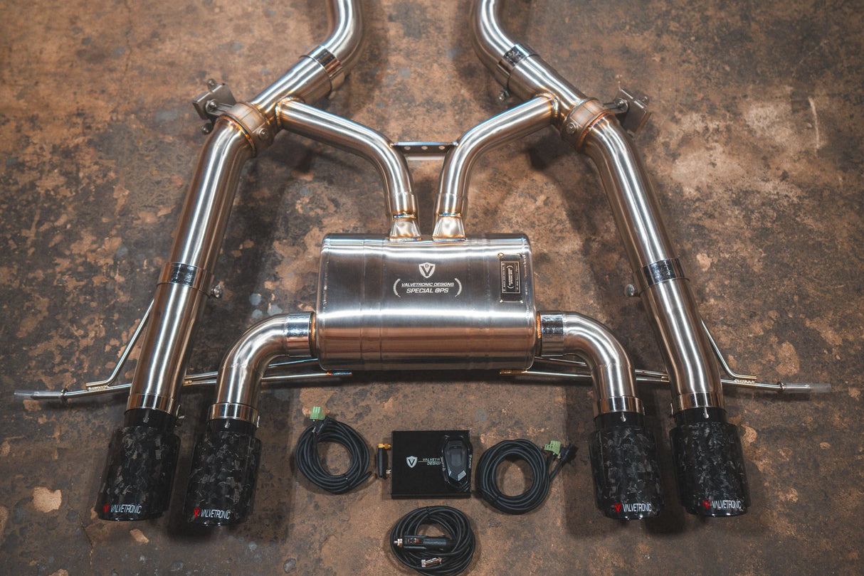 Valvetronic Designs® (20-25) BMW M3/M4 G8x Valved Sport Cat-Back Exhaust with 4" OD Tips