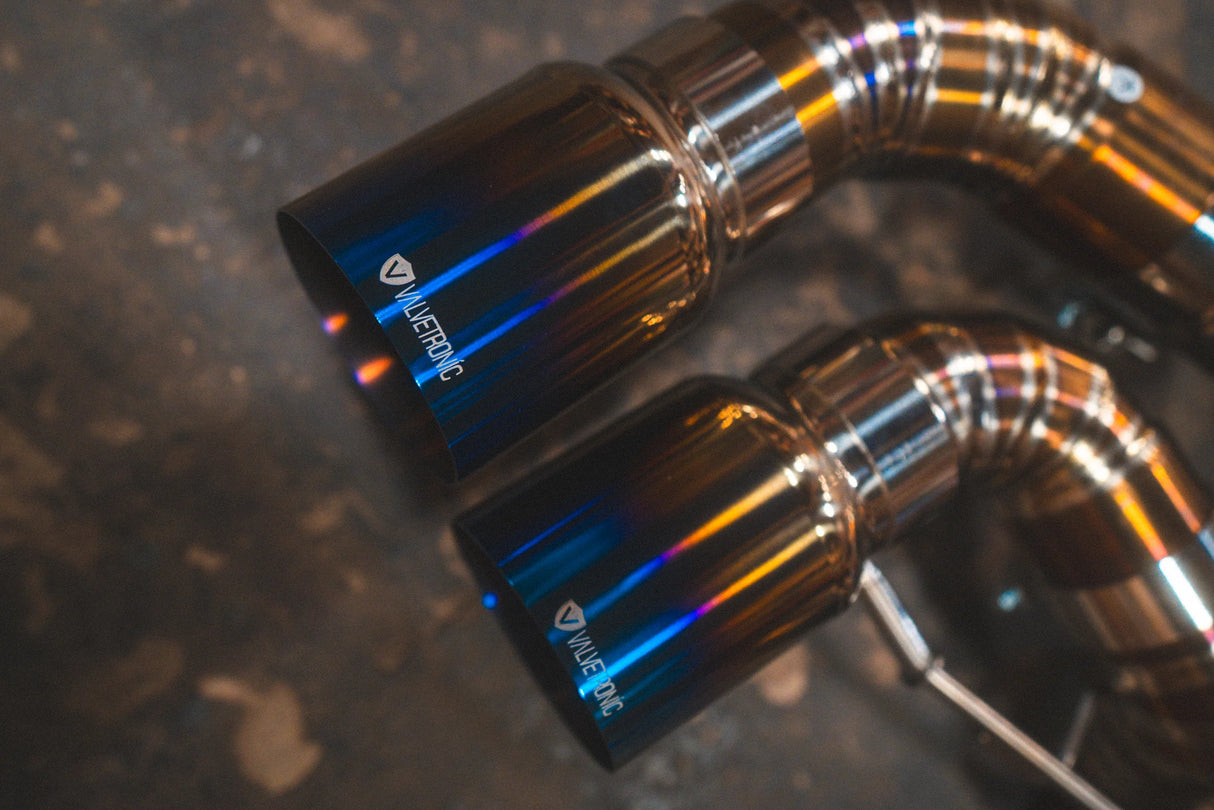 Valvetronic Designs® BMW M8 F91/F92/F93 Valved Sport Cat-Back Exhaust with 4" OD Tips