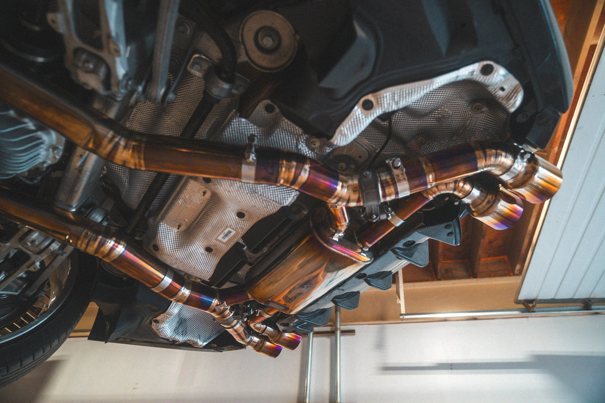 Valvetronic Designs® BMW M8 F91/F92/F93 Valved Sport Cat-Back Exhaust with 4" OD Tips