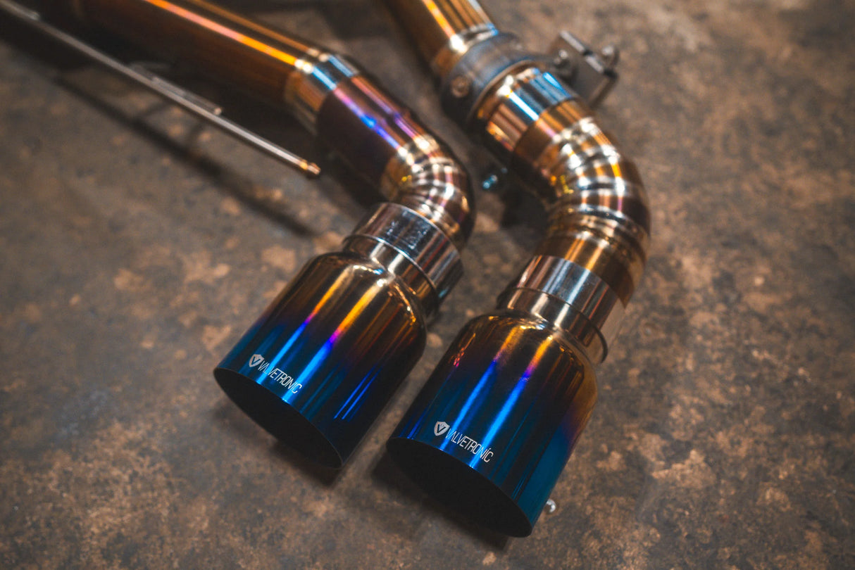 Valvetronic Designs® BMW X5M/X6M F95/F96 Valved Sport Cat-Back Exhaust with 4" OD Tips