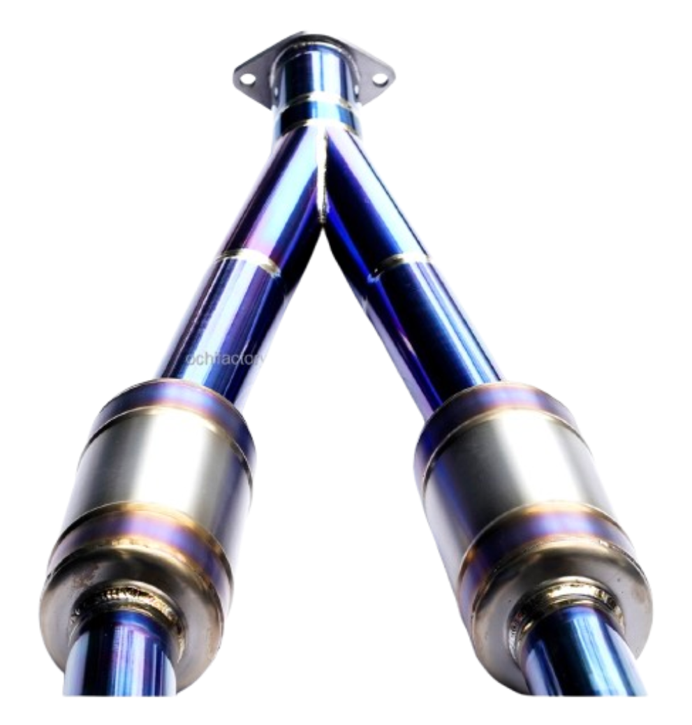 16-22 INFINITI Q50/Q60 2.0L M274 Blue Titanium Cat-Back Exhaust