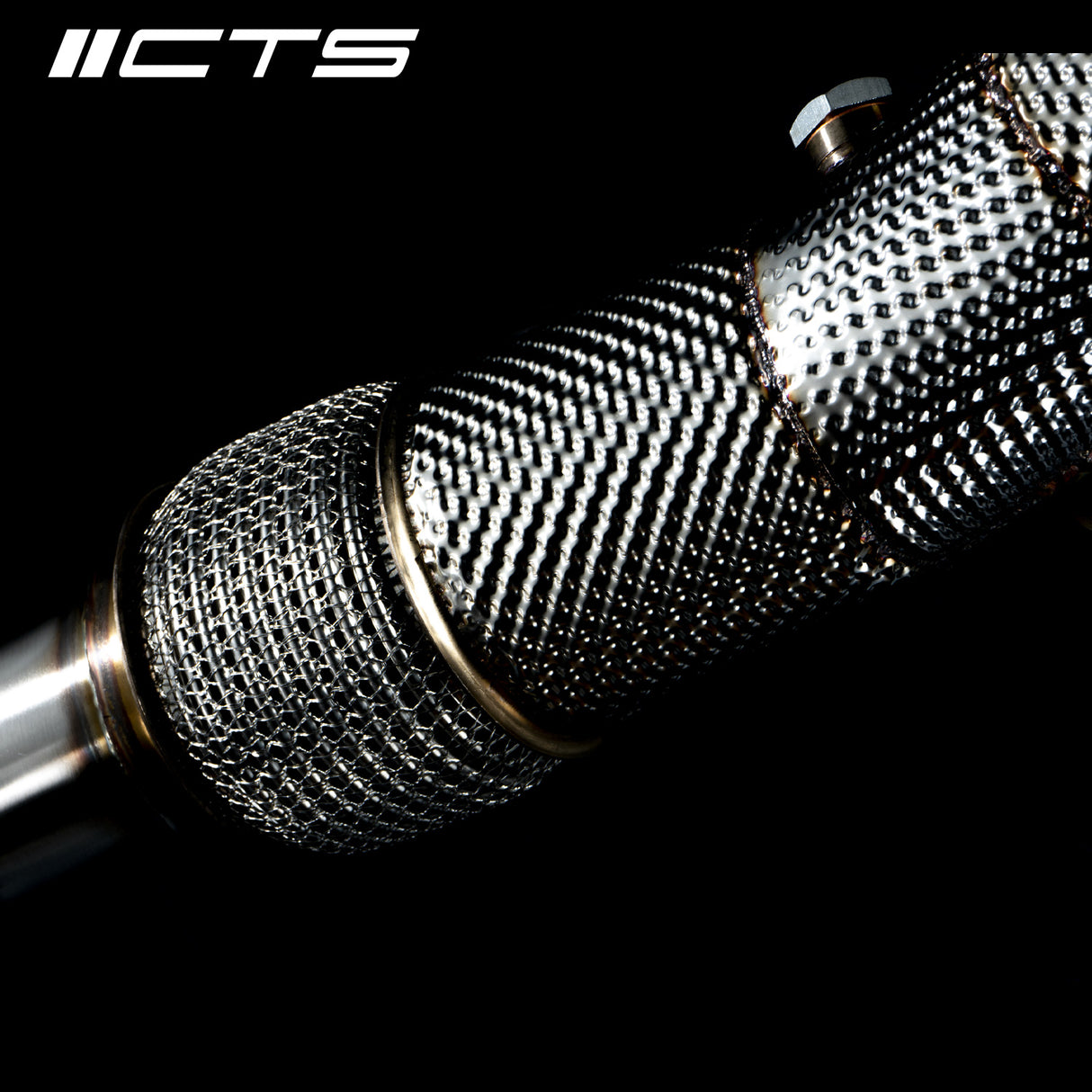 CTS Turbo® (12-19) Audi S6/S7/RS7 C7 4.0L 304SS 3" Downpipe Set with 200 Cell High-Flow Catalytic Converter