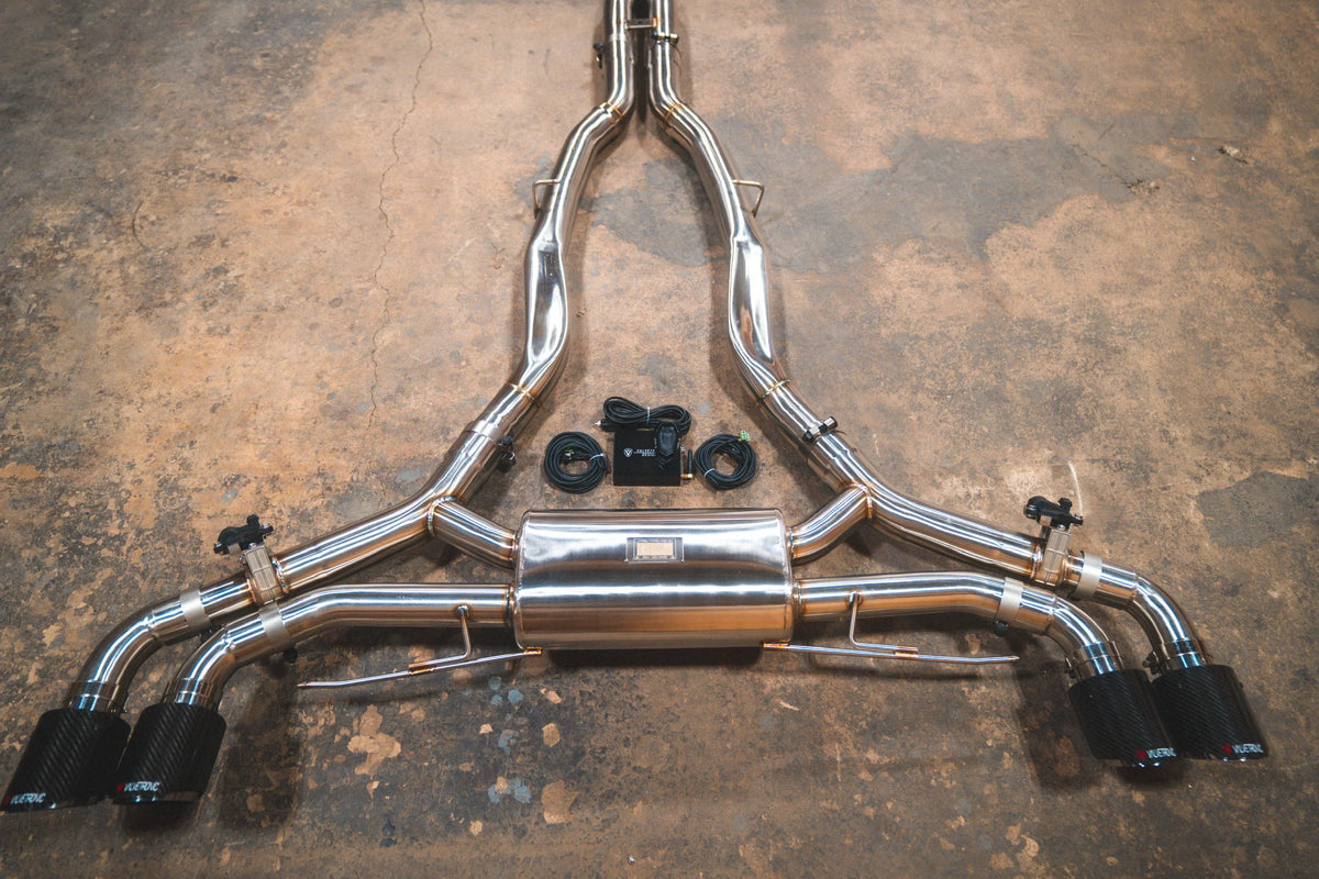 Valvetronic DesignsBMW X5M/X6M F95/F96 CatBack Exhaust with 4" OD Tips