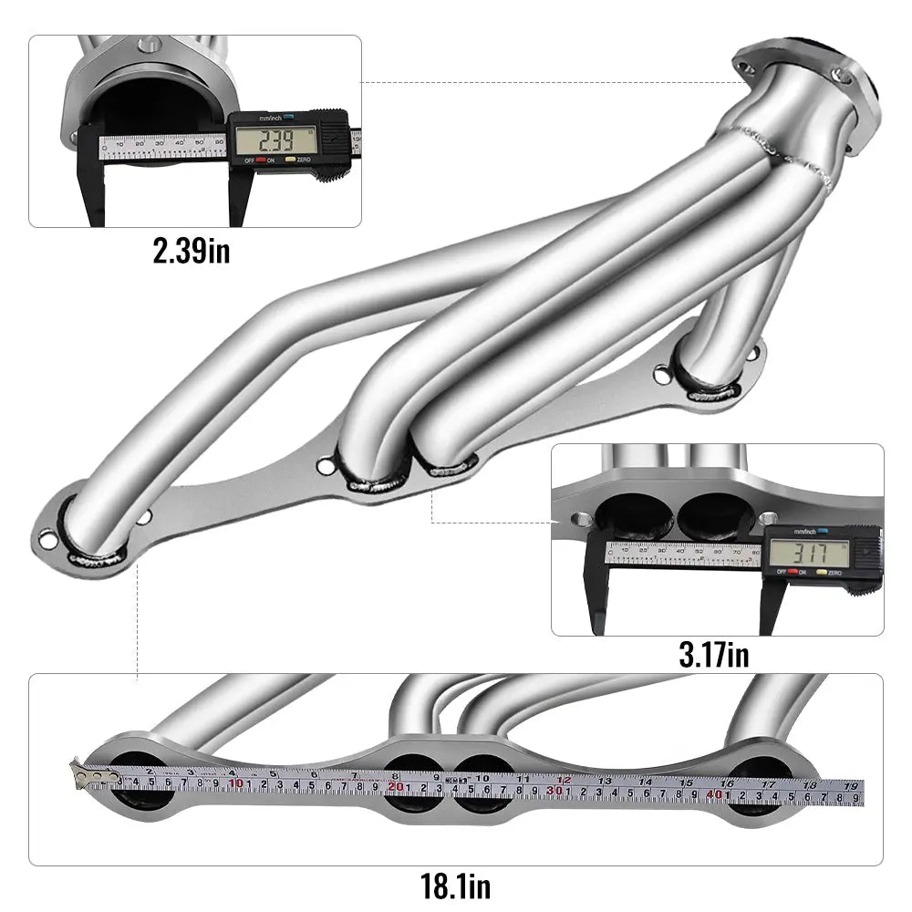 82-02 Chevy S10/S15/Blazer 307 327 350 400 Shorty Exhaust Headers