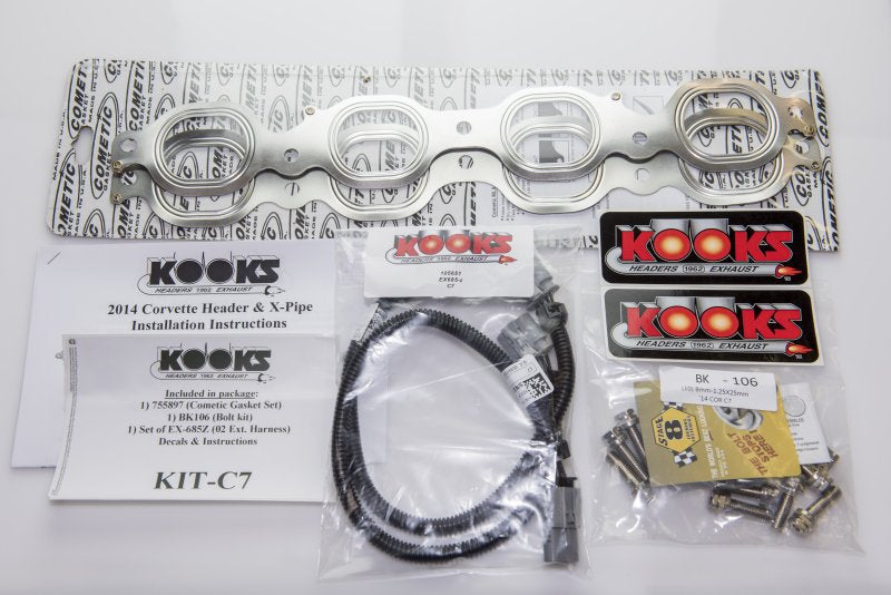 Kooks Headers (14-19) Corvette C7 304SS 1-7/8" x 3" Long Tube Headers