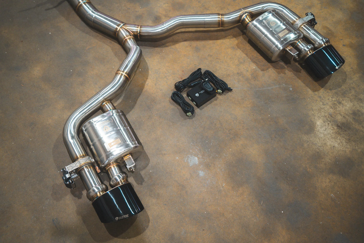 Valvetronic Designs® Audi RS5 B9 Valved Sport Titanium Cat-Back Exhaust with 4" OD Tips