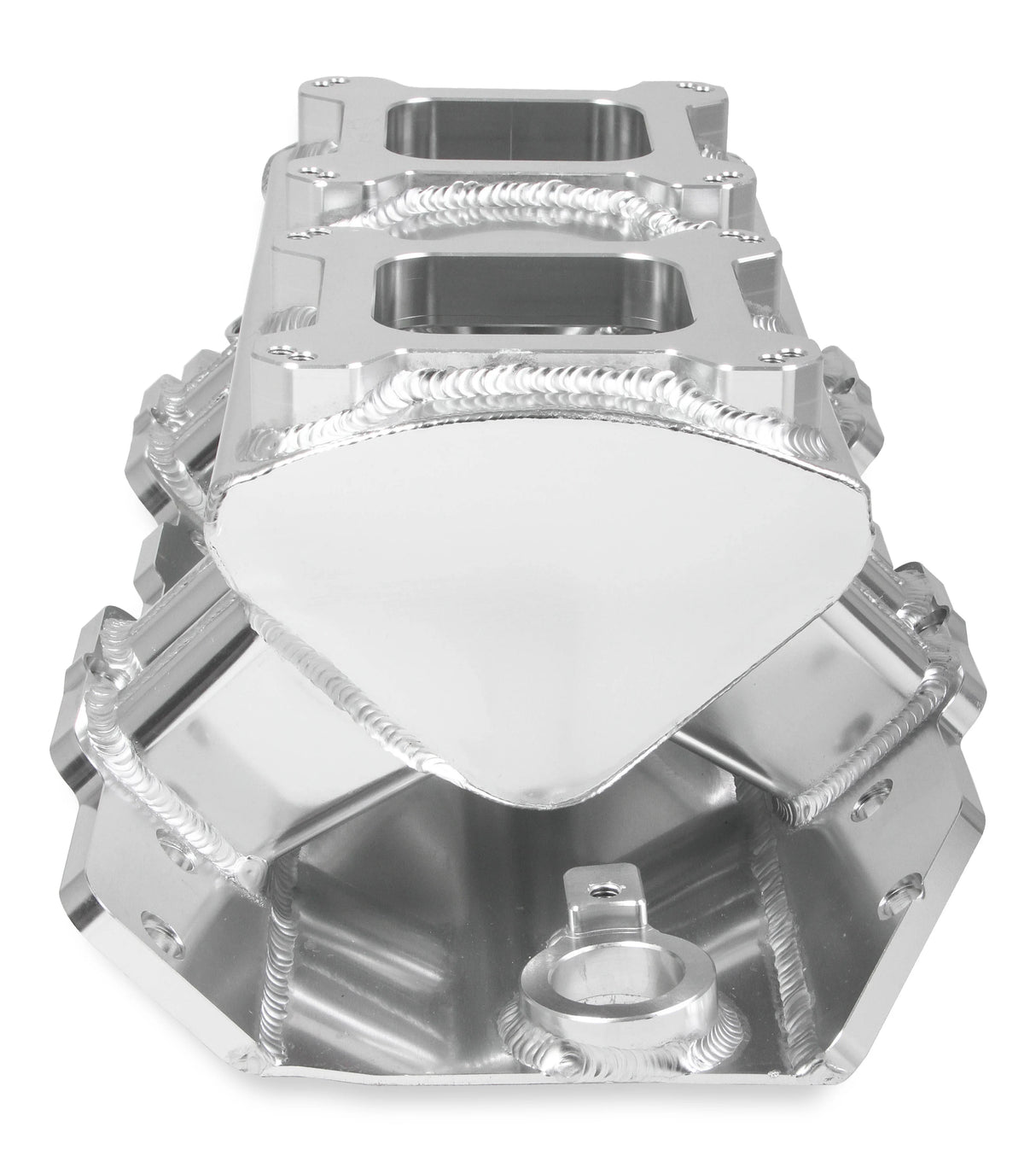 Holley® #835061 Big Block Chevy Sniper Sheet Metal Fabricated Intake Manifold (Single Plane 2 x 4150)