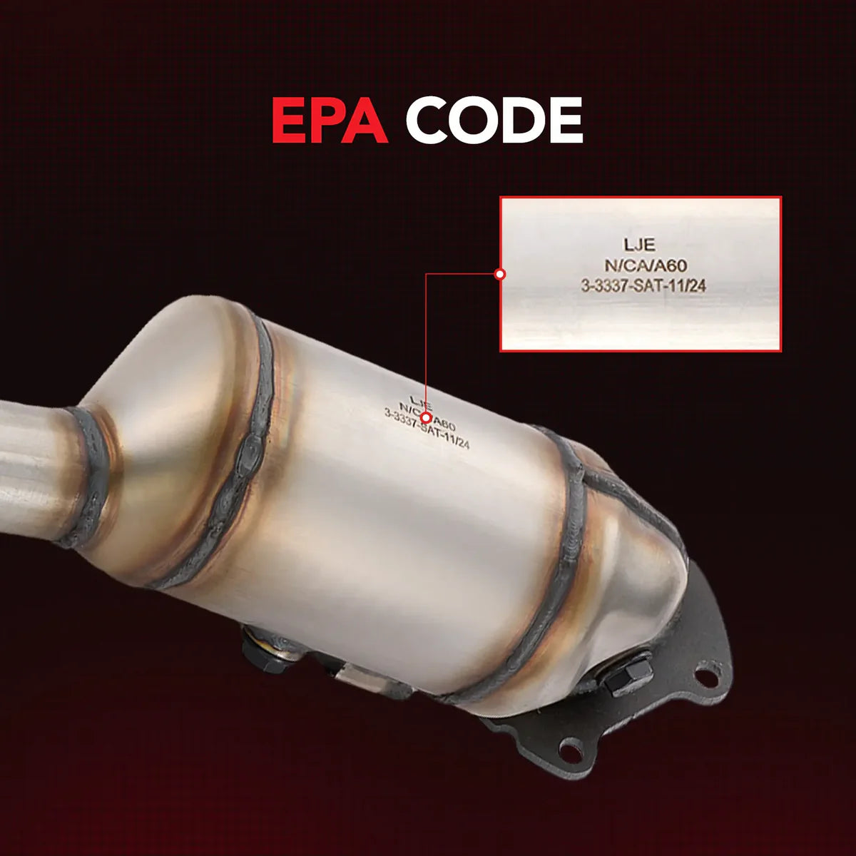 12-18 Jeep Wrangler JK 3.6L EPA Driver Side Catalytic Converter Kit