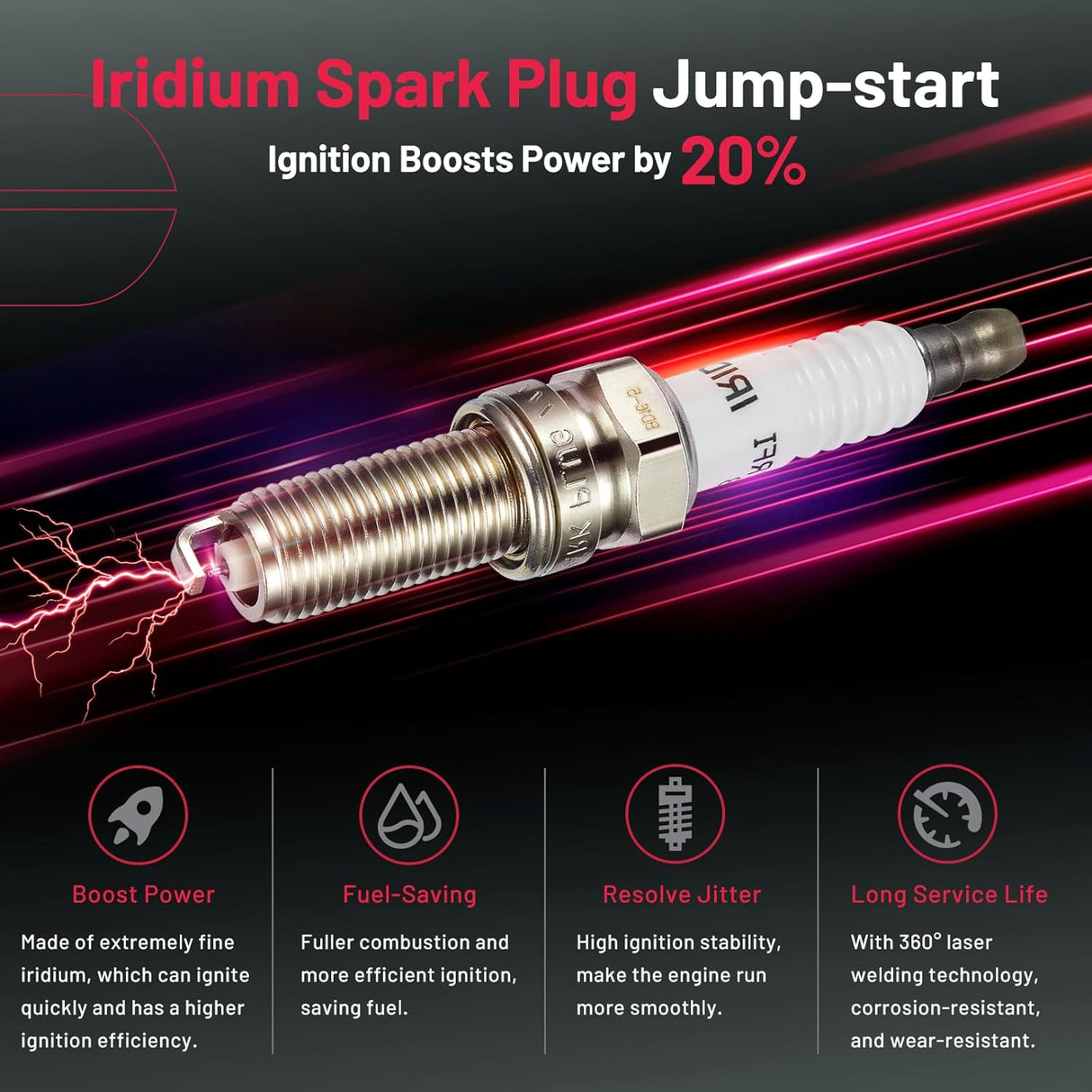 Dodge/Jeep/Ram 3.6L V6 Ignition Coil Packs with Iridium Spark Plugs