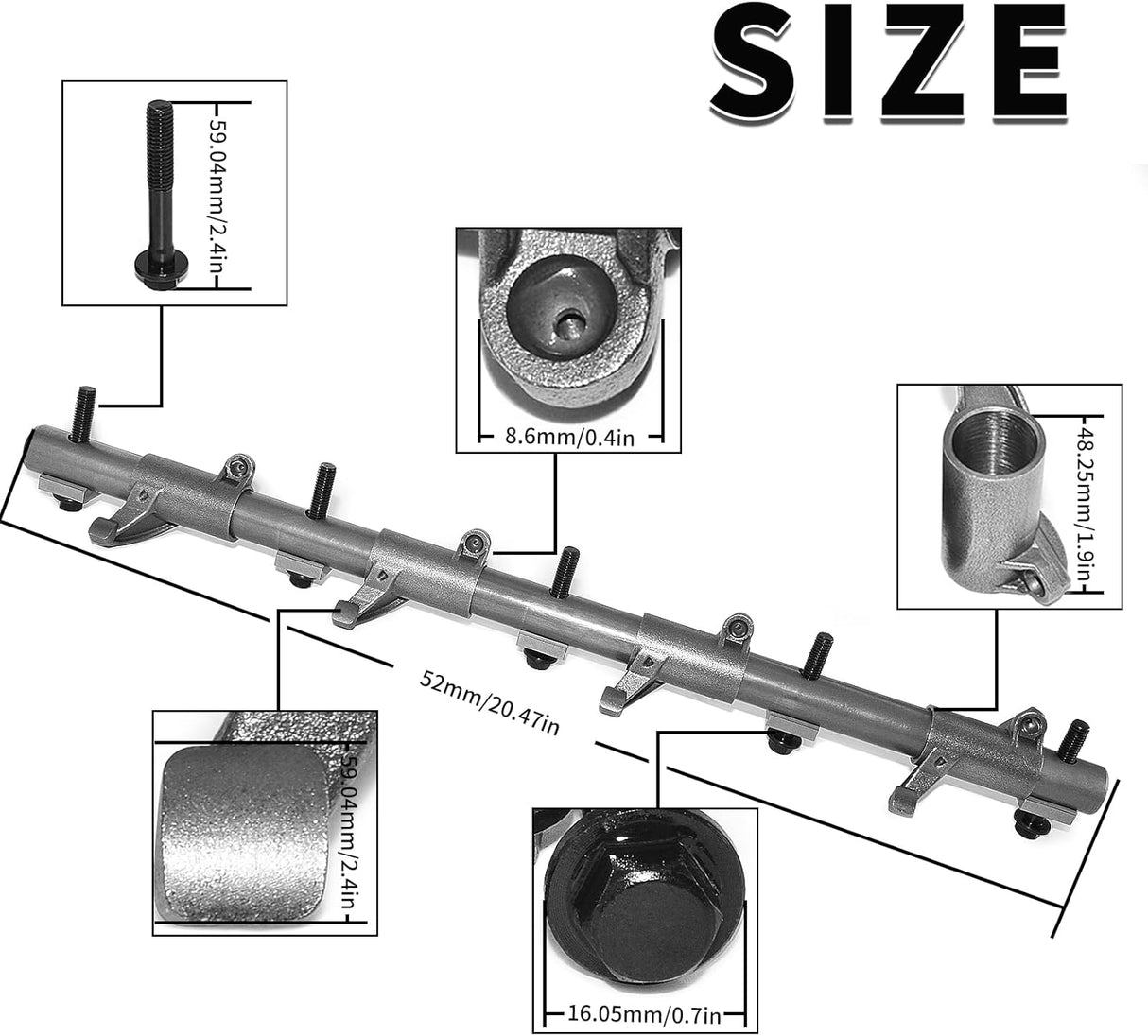 GEN III HEMI VVT Intake Rocker Arm Shaft Assembly 53021552AB