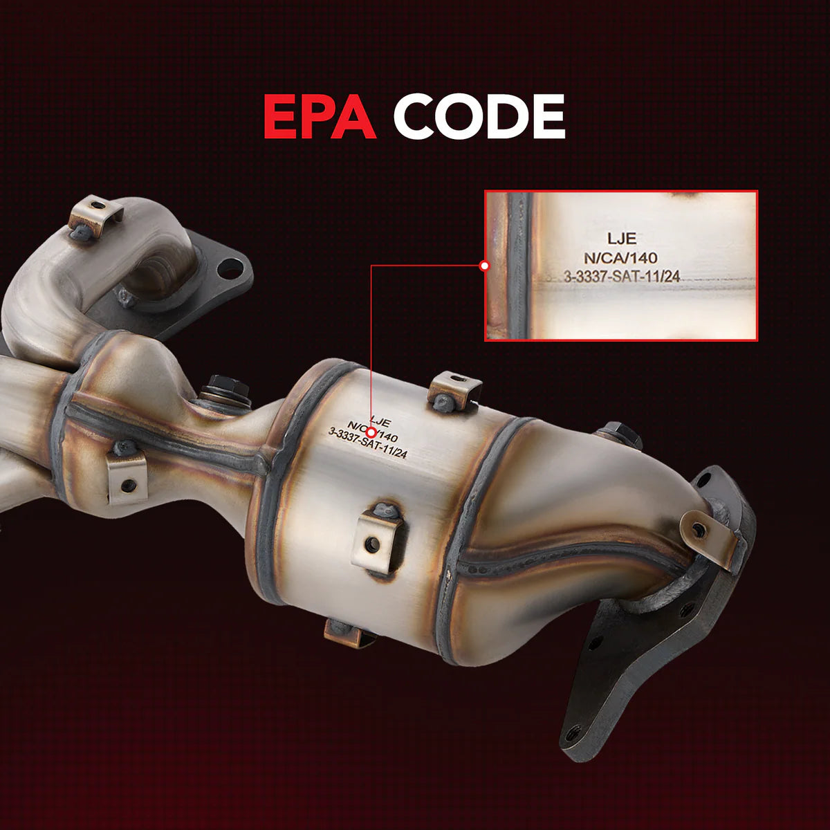 (08-15) Nissan Rogue 2.5L Front Exhaust Manifold Catalytic Converter