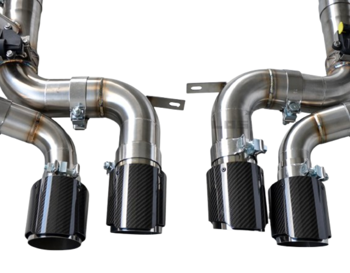 Kingman Speed® Chevrolet Corvette C8 6.2L 304SS Cat-Back Exhaust with Quad 4" OD Tips