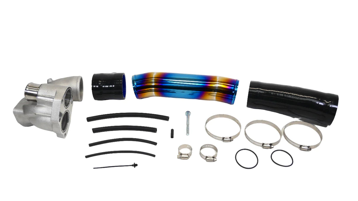 PLM® (16-21) Honda Civic Turbo Inlet Pipe Kit Stainless Burnt Blue