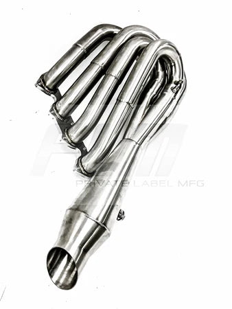 PLM® (88-01) Power Driven B-Series Hood Exit Race Header with 4-1 Megaphone (B18/B20)