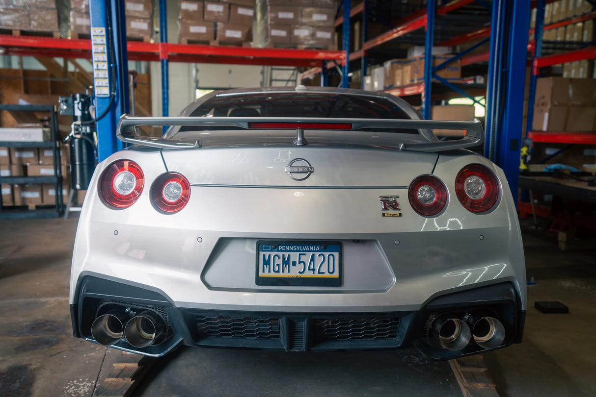 Valvetronic Designs® Nissan GT-R R35 Titanium Cat-Back Exhaust with 4" OD Tips