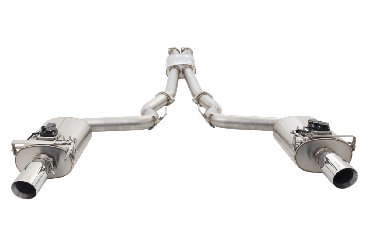 XForce (15-17) Mustang GT Fastback S550 304SS 3" Varex Valved Cat-Back Exhaust with 4" OD Tips