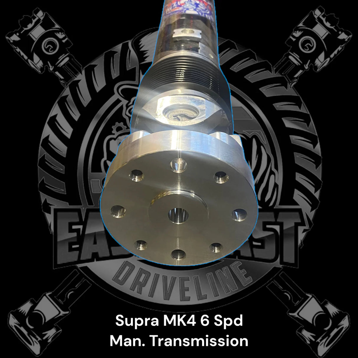 East Coast Driveline® BMW E36 Custom Length 3” Carbon Fiber Slip Shaft (3.25”OD) with Toyota Supra MK4 Manual 6-Speed Transmission & BMW E36 Rear Differential 6 Bolt CV