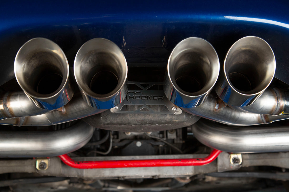 Hooker (97-04) Corvette C5 LS1 304SS 3" Axle-Back Exhaust with Mufflers