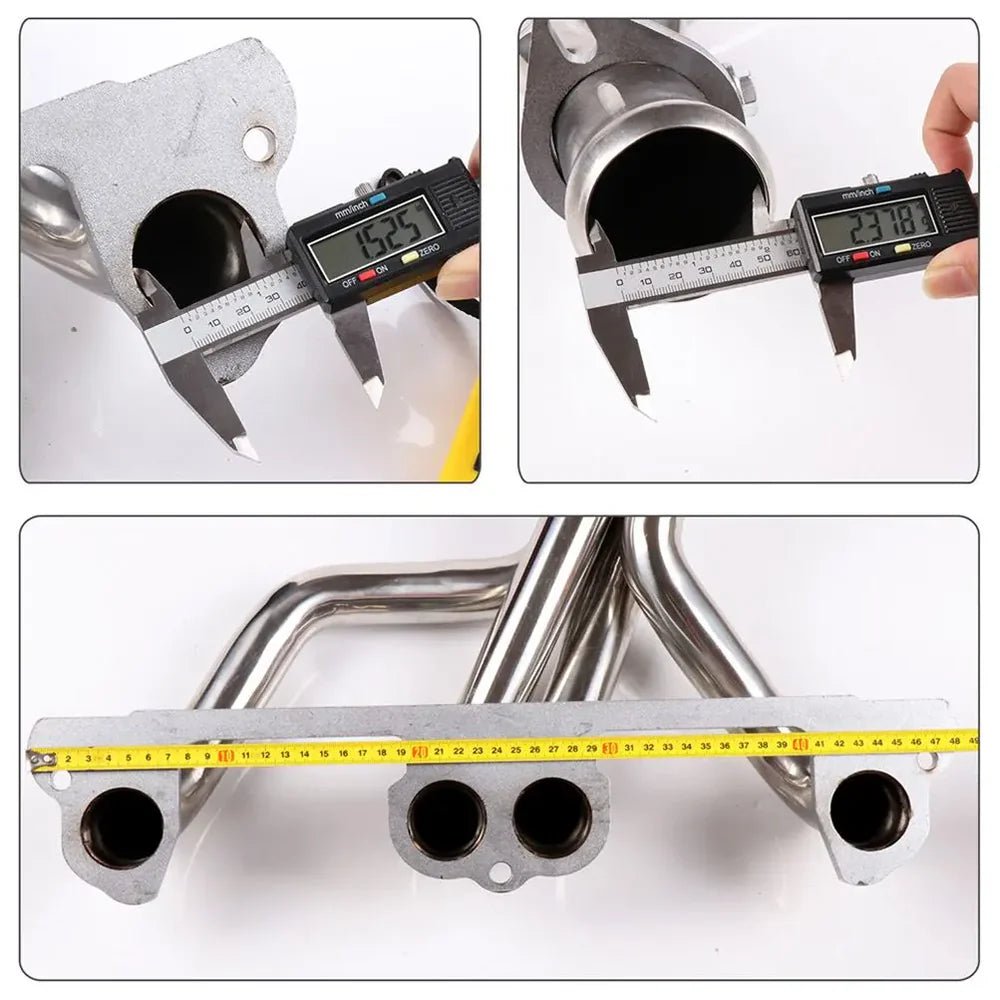 91-95 Jeep Wrangler YJ 2.5L Shorty Exhaust Header with Catless Mid-Pipe