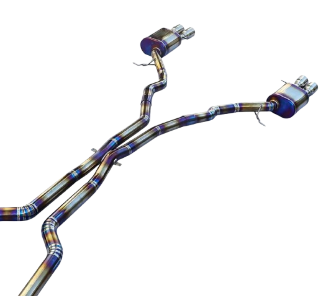 05-11 BMW M6 E63/E64 5.0L S85BB50 Blue Titanium Cat Back Exhaust