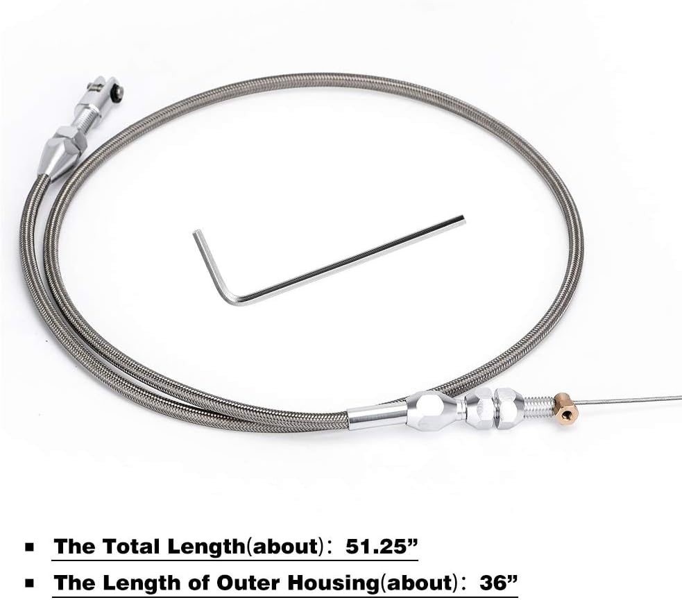 GM LS1/LS3/LS6/LS7 Throttle Accelerator Cable 4-Bolt Throttle Body
