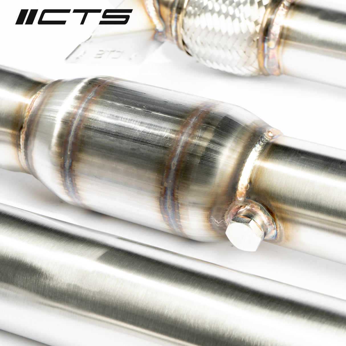 CTS Turbo® (06-13) Audi A3/S3/TT/TTS/Golf R 2.0L 304SS 3.5" Catted Mid-Pipe Kit