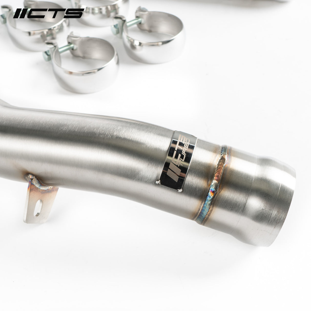 CTS Turbo® (17-20) Mercedes-Benz AMG E63 W213 304SS 2.75" Hi-Flo Catalytic Converters