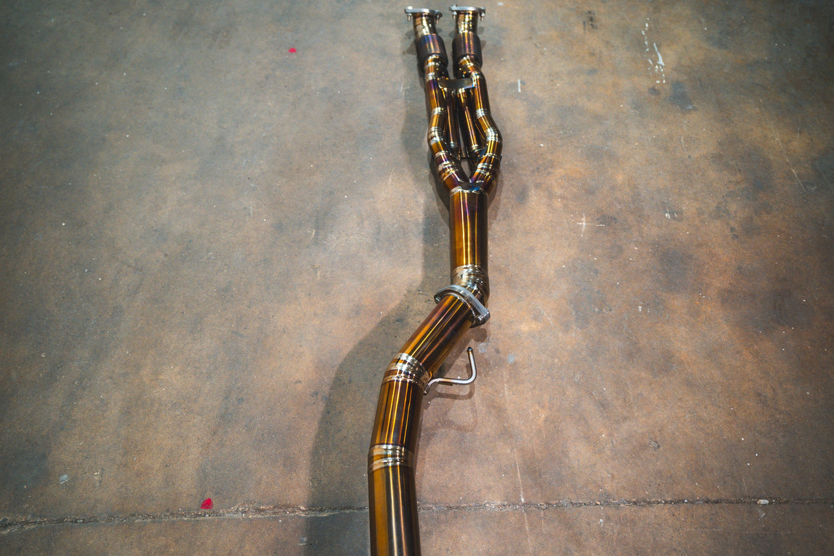 Valvetronic Designs® Nissan GT-R R35 Titanium Cat-Back Exhaust with 4" OD Tips