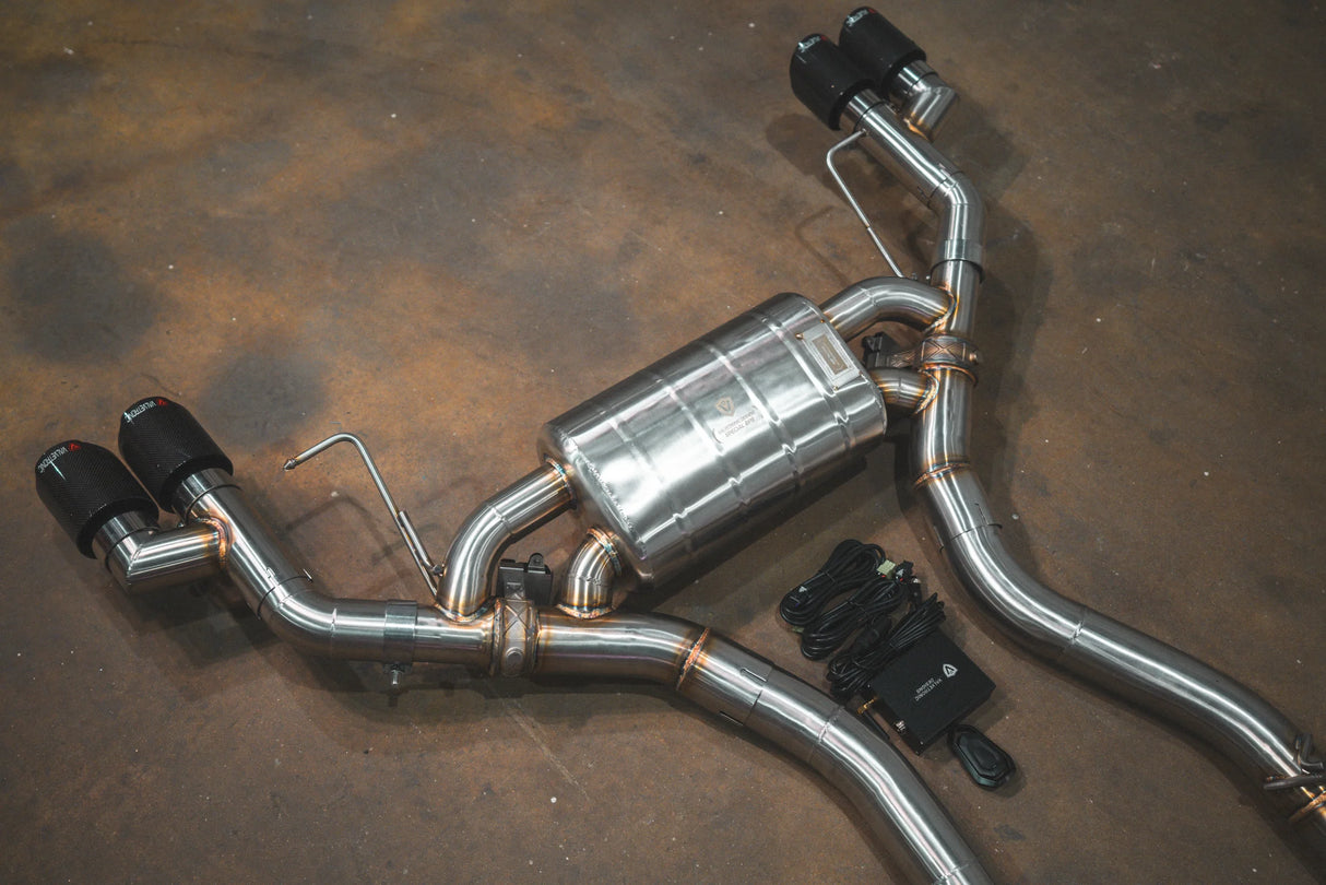 Valvetronic Designs® (18-24) BMW X3/X4 M40i Valved Sport Cat-Back Exhaust with 4" OD Tips