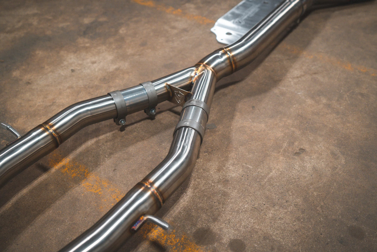 Valvetronic Designs® (20-25) BMW M3/M4 G8x Valved Sport Cat-Back Exhaust with 4" OD Tips