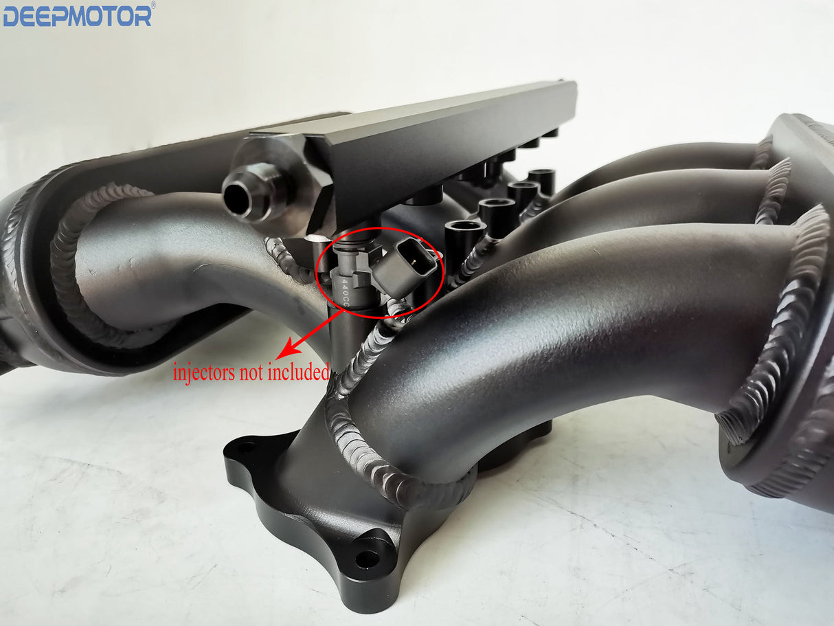GTR R35 VR38DETT Billet Intake Manifold W/ Fuel Rail for 09-UP Nissan Silver