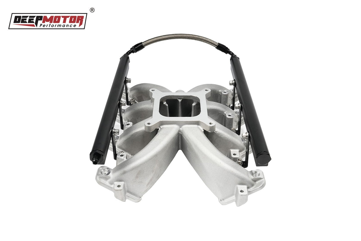 Aluminum Single Plane EFI Intake Manifold w/Fuel Rail for GM Gen III LS1 LS2 LS6