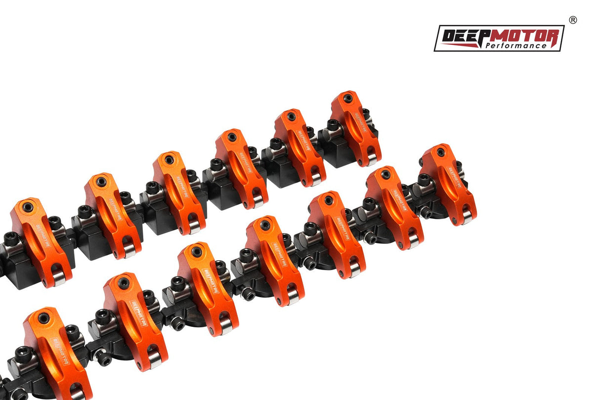 Aluminum Shaft Mount 1.7 Ratio Roller Rocker Arms w/ Hardware for Chevy BBC 454