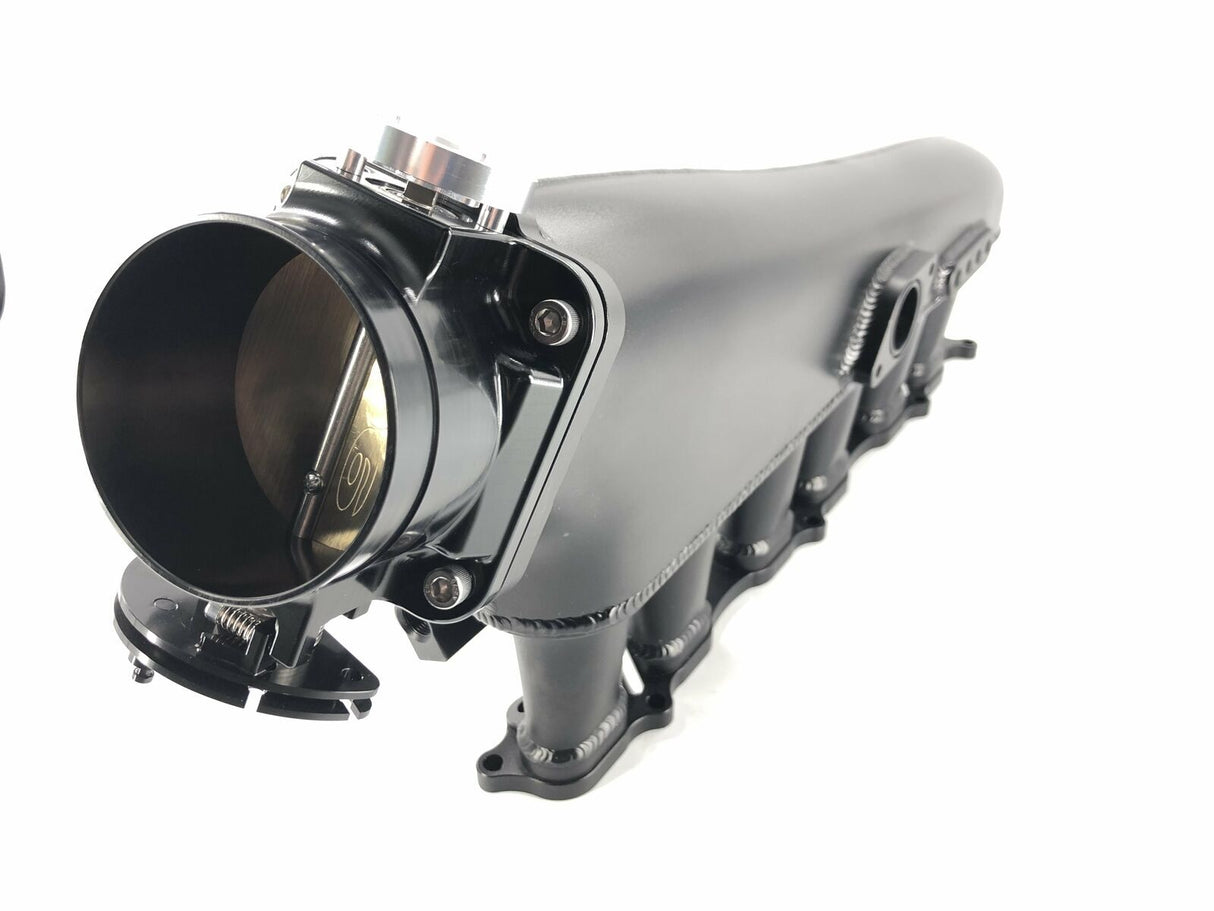 Deepmotor 1JZ GTE 90mm Billet Intake Manifold Fuel Rail Throttle Body Set Black