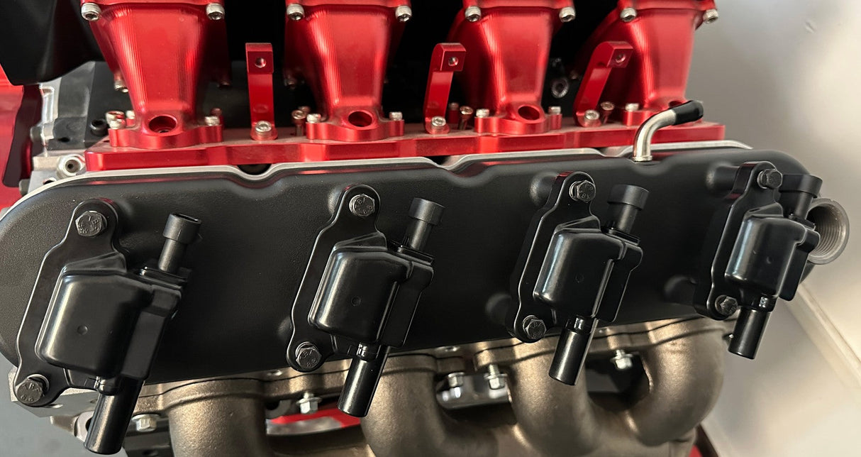 LS Fabricated Valve Covers with D510C Ignition Coils for LS1 LS2 LS3 LS6 5.3 6.0