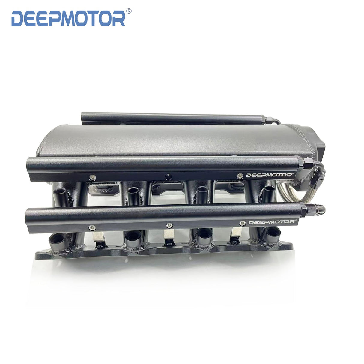 Deepmotor 102mm LS3 L92 Intake Manifold 16 injectors Dual Fuel Rails Black