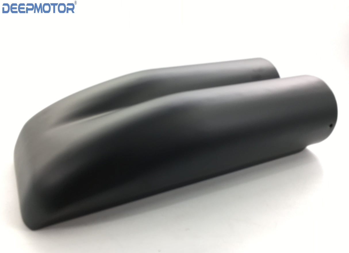Aluminum Finned Shotgun Intake Air Hood Scoop Single & Dual Carbs Setup Black