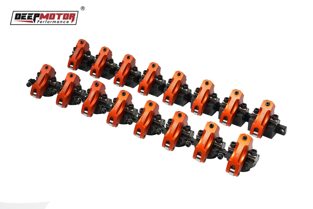 Aluminum Shaft Mount 1.7 Ratio Roller Rocker Arms w/ Hardware for Chevy BBC 454