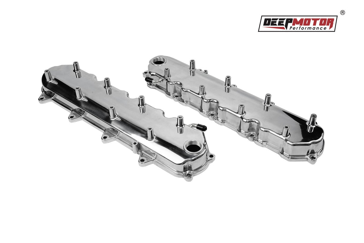 Cast Aluminum Valve Covers w/ Coil Mounts for GM LT GEN V 5.3 6.2 LT1 LT4 Sliver