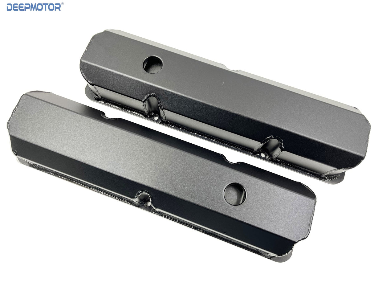 Deepmotor Fabricated Valve Cover Aluminum for Ford FE Black w/breather grommet