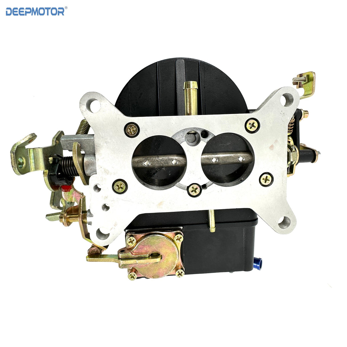 Deepmotor 2 Barrel Carburetor 350 CFM Manual Choke Black