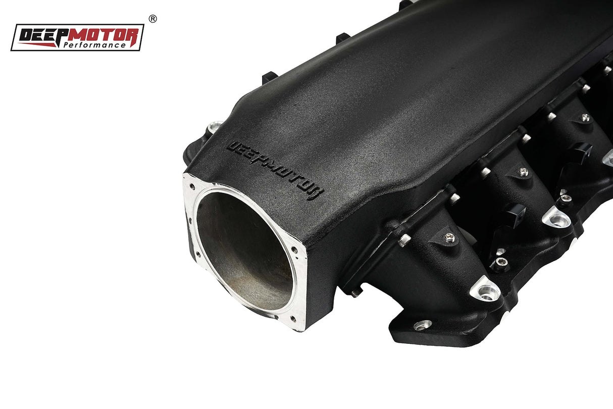Deepmotor LS3 L92 102mm Casting Bolted Intake Manifold with Fuel Rails Black