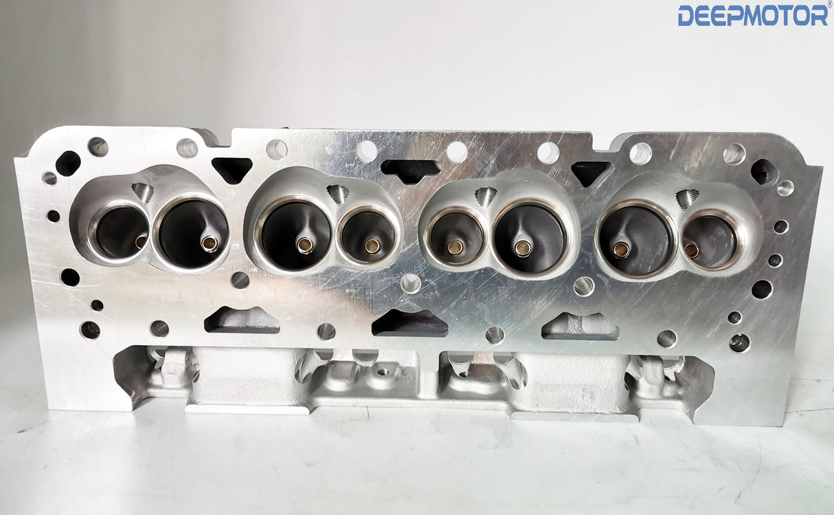 Deepmotor for Small Block Chevy SBC 350 Aluminum Bare Cylinder Head Angle Plug