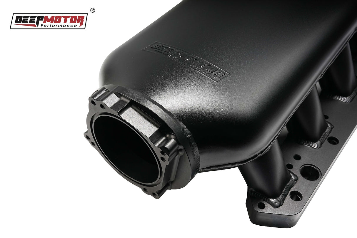 Deepmotor 90mm Big Volume 9.6L Intake Manifold +Fuel Rail for Hemi Gen III Black