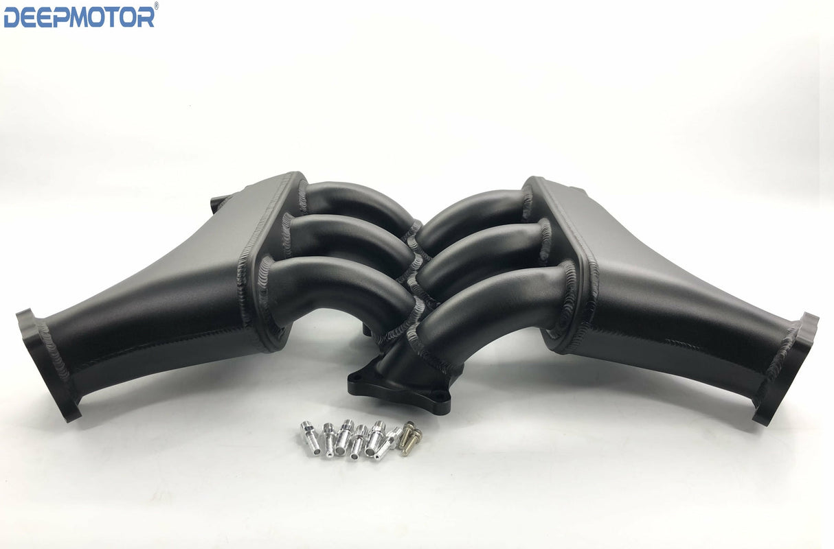 Deepmotor GTR R35 VR38DETT Billet Intake Manifold for 09-UP Nissan plenum Black